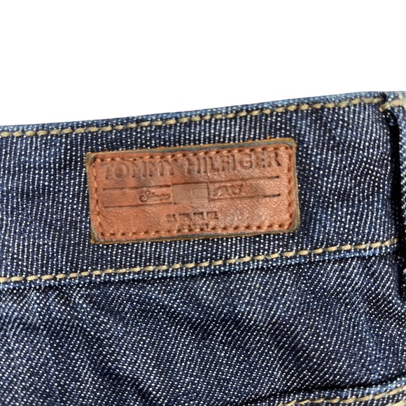 Tommy Hilfiger Capri Jeans Plus Sz 20 Cropped Wide-Leg Stretch Dark Wash Y2K NEW - Picture 12 of 14